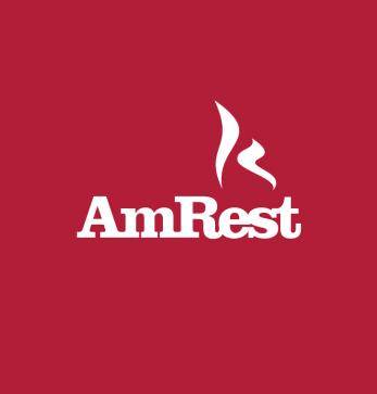AmRest logo red background