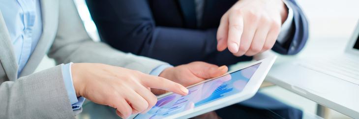 People with tablet
